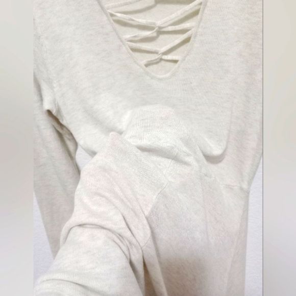 Torrid Women's Oatmeal Lattice Sweater Knit Dress size 0 - Picture 5 of 8